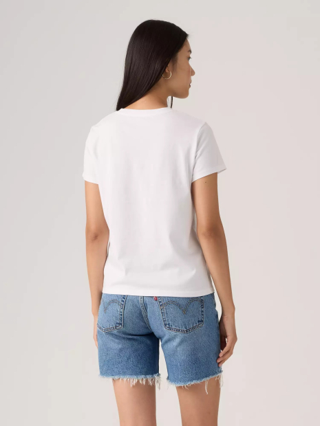 Женская футболка Levi's с принтом 1159865453 (Белый M)