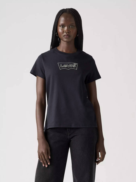 Жіноча футболка з логотипом Levi's зі страз 1159865464 (Синій S)