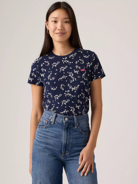 Жіноча футболка Levi's з принтом 1159865491 (Синій XS)