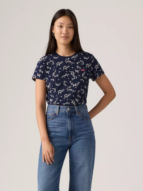 Жіноча футболка Levi's з принтом 1159865491 (Синій XS)