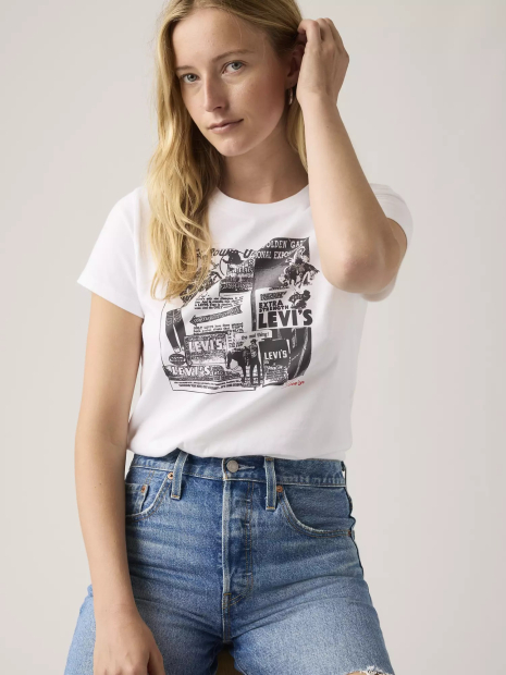 Жіноча футболка Levi's 1159865544 (Білий L)