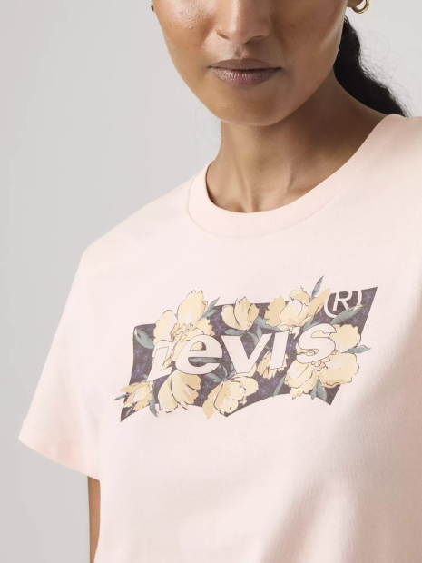Женская футболка Levi's 1159865552 (Розовый XL)