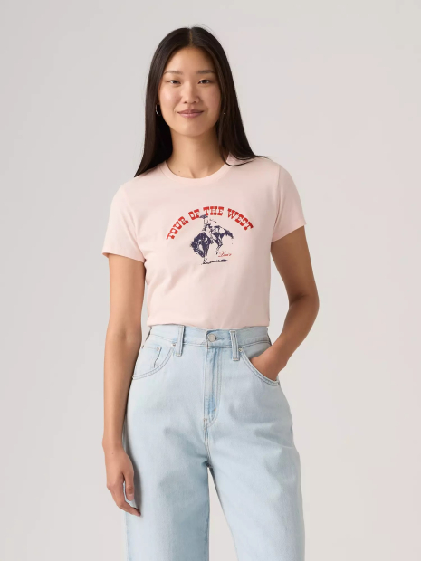 Женская футболка Levi's 1159865560 (Розовый S)