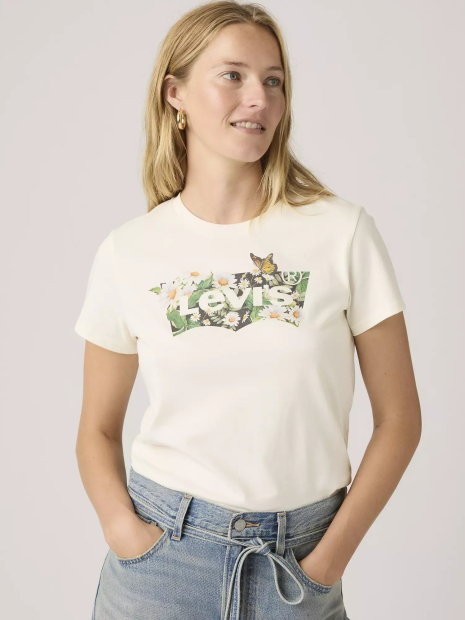 Женская футболка Levi's 1159865563 (Молочный S)
