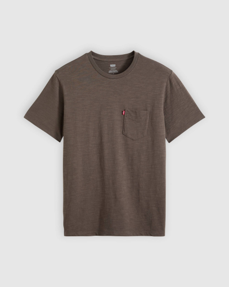 Чоловічі футболки з кишенею Levi's 1159865602 (Коричневий L)