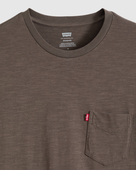 Чоловічі футболки з кишенею Levi's 1159865602 (Коричневий L)