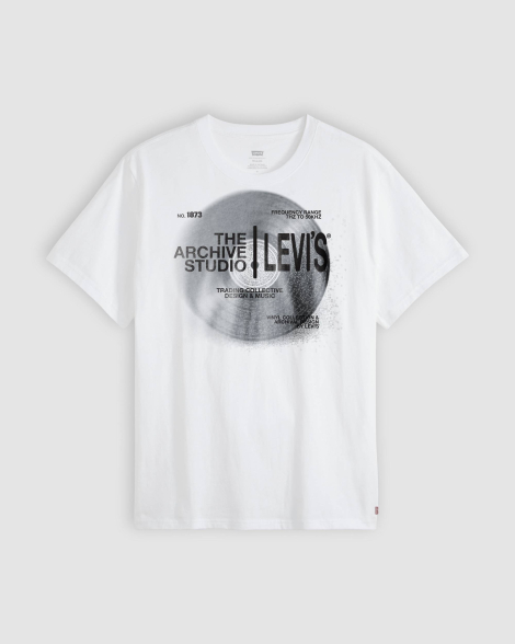 Мужская футболка Levi's с принтом 1159865610 (Белый L)