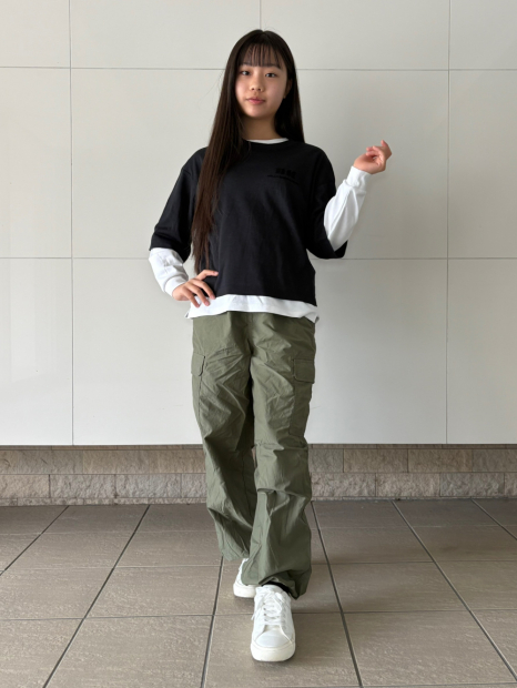 Укороченная лёгкая футболка UNIQLO 1159874175 (Черный XS)