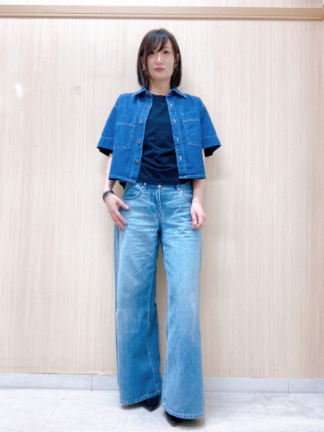 Укороченная лёгкая футболка UNIQLO 1159874175 (Черный XS)
