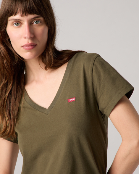 Женская футболка Levi's с логотипом 1159927614 (Зеленый XS)