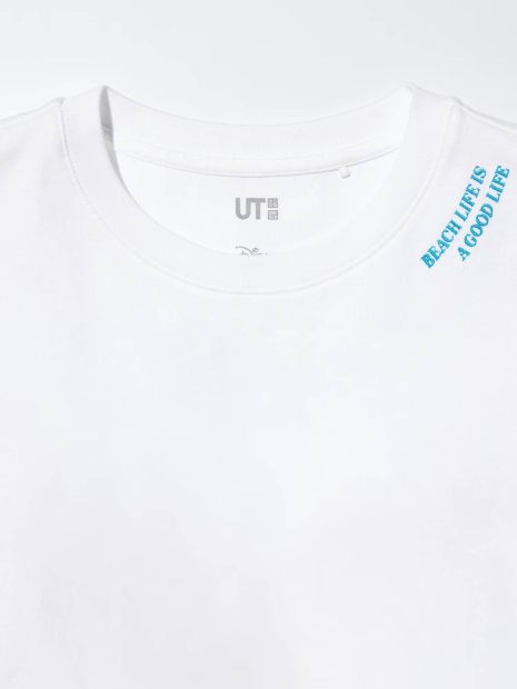 Футболка Disney UNIQLO с принтом Lilo & Stitch 1159957568 (Белый S)