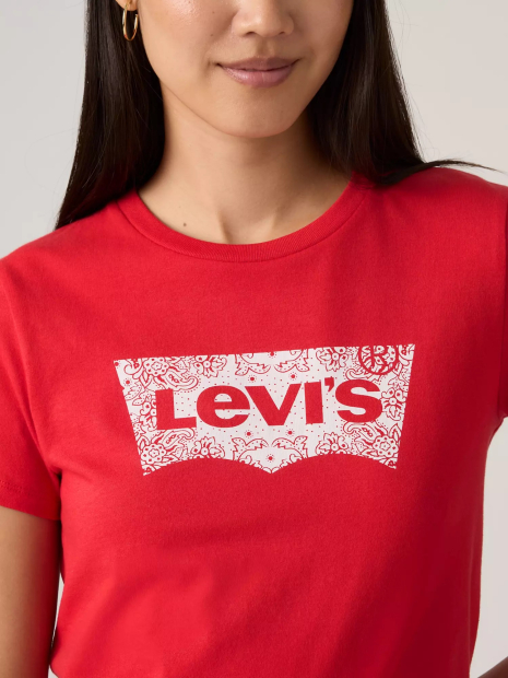 Женская футболка Levi's 1159982556 (Красный M)