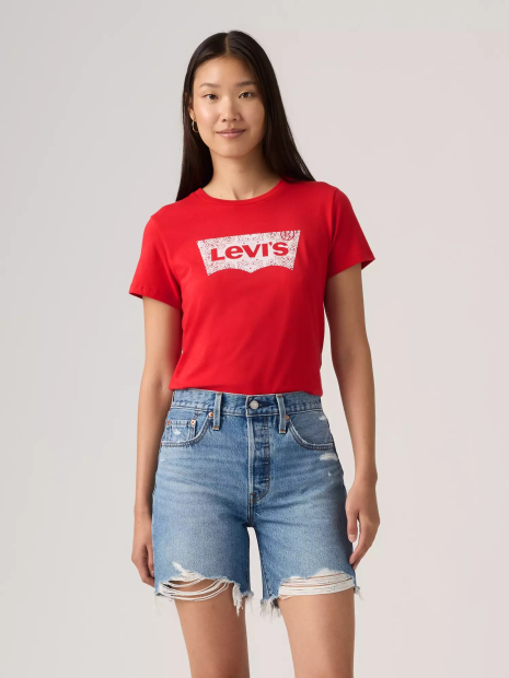 Женская футболка Levi's 1159982556 (Красный M)