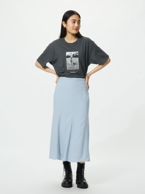 Футболка UNIQLO з принтом Elliott Erwitt UT 1160066354 (Сірий 3XL)
