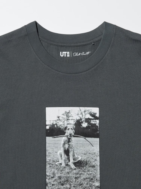Футболка UNIQLO з принтом Elliott Erwitt UT 1160066354 (Сірий 3XL)