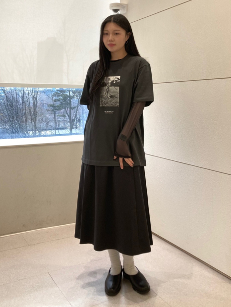 Футболка UNIQLO з принтом Elliott Erwitt UT 1160066354 (Сірий 3XL)