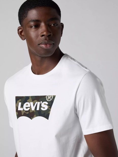 Футболка чоловіча Levi's з логотипом 1160093879 (Білий M)