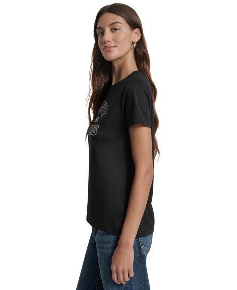 Футболка DKNY з логотипом 1160106314 (Чорний S)