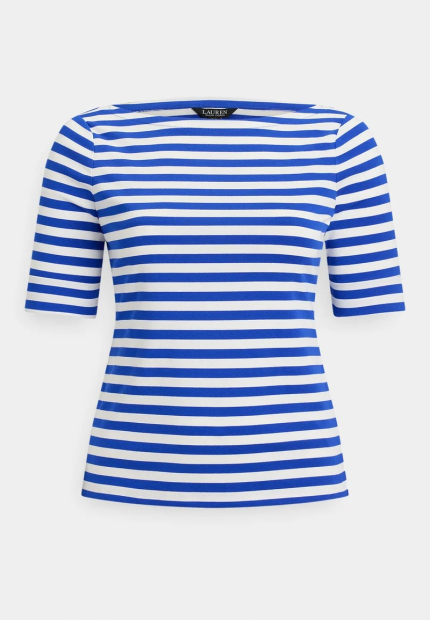 Жіноча футболка Ralph Lauren 1160112373 (Синій/Білий L)