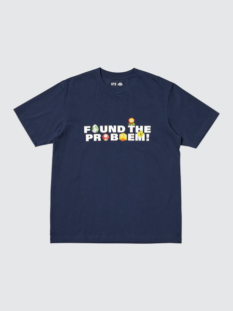 Футболка UNIQLO с принтом The Super Mario Galaxy 1160134724 (Синий M)