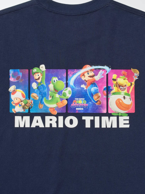 Футболка UNIQLO з принтом The Super Mario Galaxy 1160134340 (Синій L)