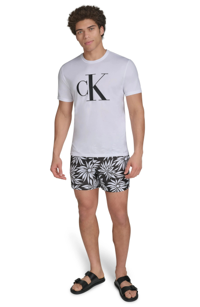 Мужской рашгард Calvin Klein футболка для купания с защитой от солнца UPF 40 1160174871 (Белый M)