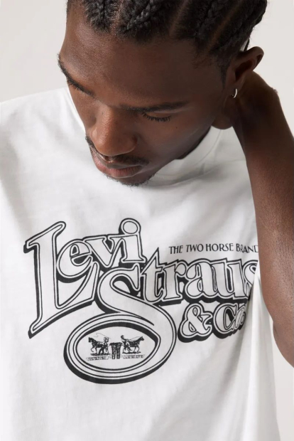 Футболка мужская Levi's с логотипом 1160328814 (Белый XXL)