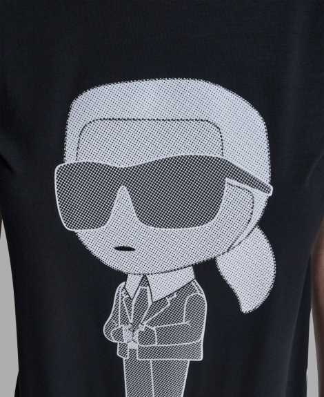 Женская футболка с принтом Karl Lagerfeld Paris 1160455673 (Черный M)