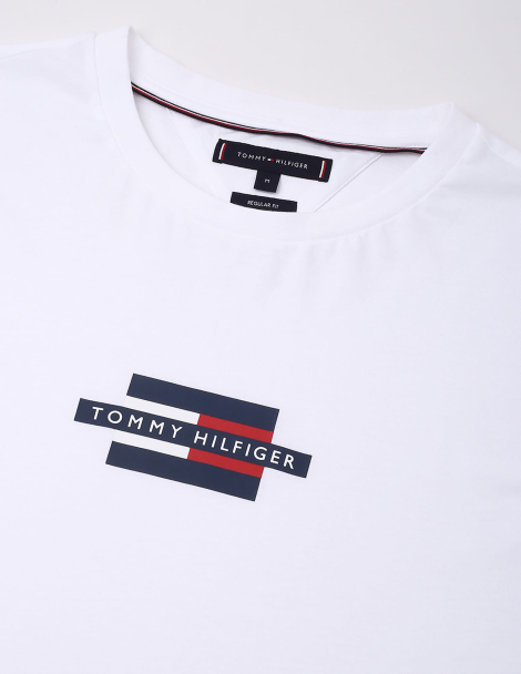 Мужская футболка Tommy Hilfiger с логотипом 1160457879 (Белый XXL)