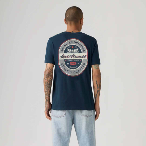 Футболка чоловіча Levi's з логотипом 1160518174 (Синій XL)