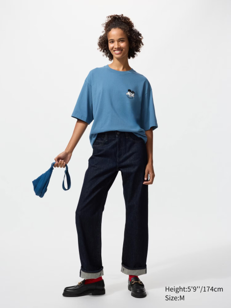 Футболка UNIQLO з Mickey Mouse 1160537310 (Синій M)