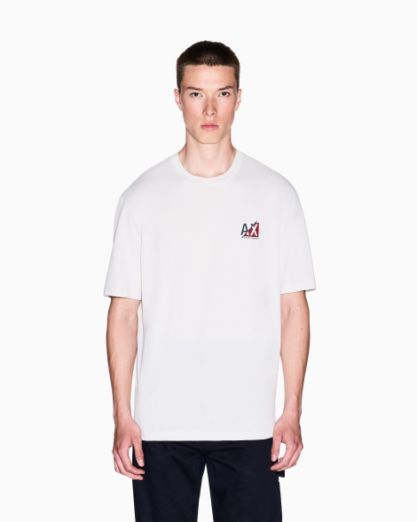 Футболка Armani Exchange с логотипом 1160551339 (Молочный XXL)