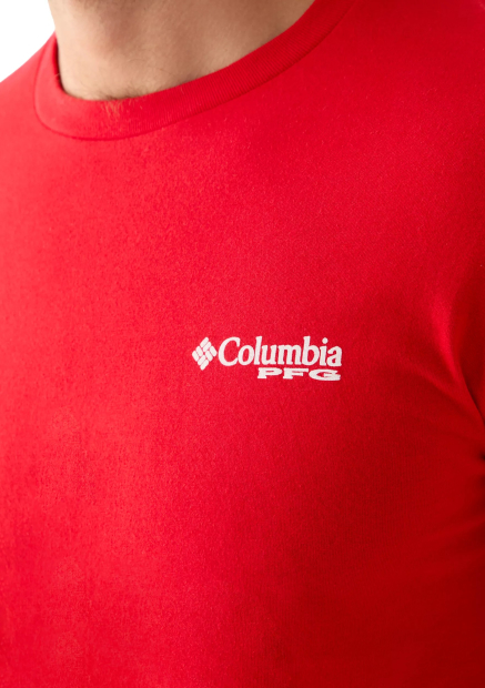 Чоловічі футболки Columbia з принтом 1160593728 (Червоний S)