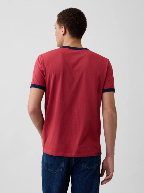 Мужская футболка GAP с карманом 1160663751 (Красный XXL)