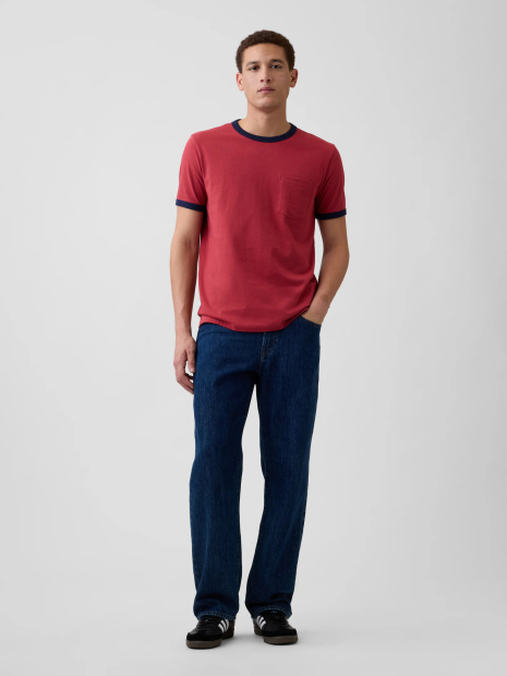 Мужская футболка GAP с карманом 1160663751 (Красный XXL)