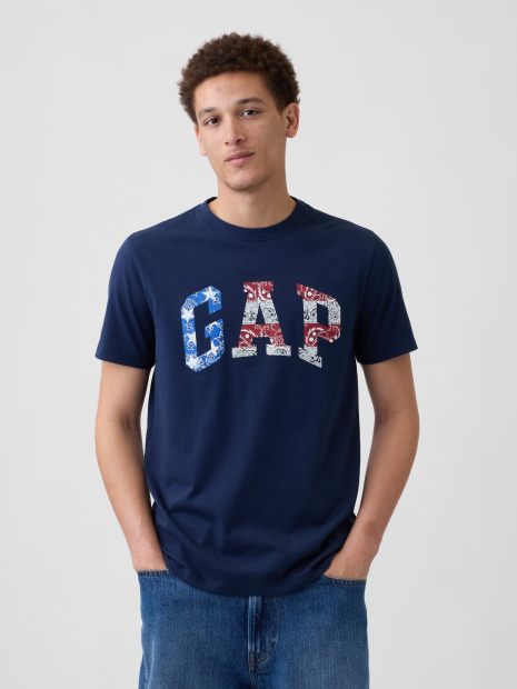 Футболка чоловіча GAP з логотипом 1160672781 (Синій M)