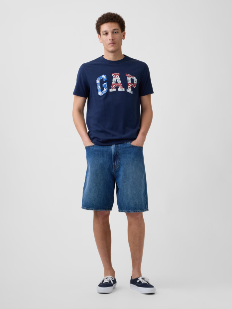 Футболка чоловіча GAP з логотипом 1160672781 (Синій M)