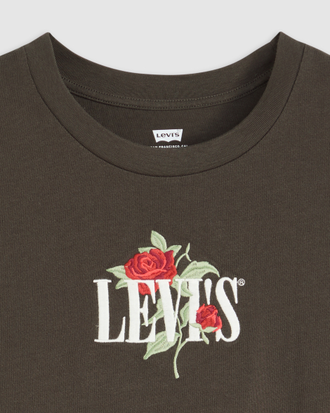 Женская футболка Levi's с вышивкой 1160748797 (Серый S)