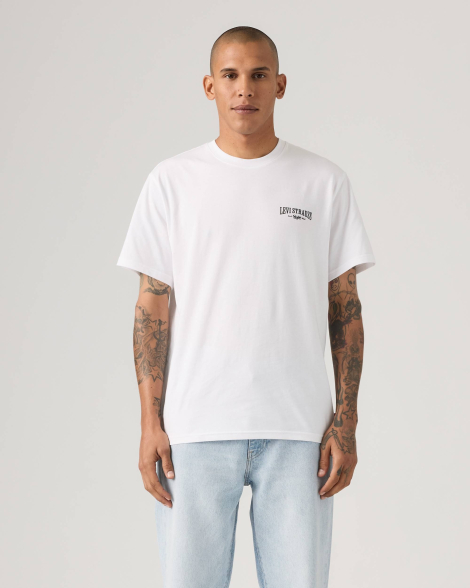 Мужская футболка Levi's с принтом 1160847131 (Белый S)