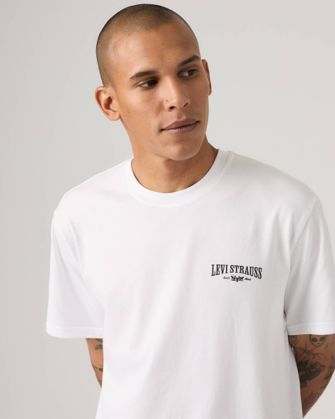 Мужская футболка Levi's с принтом 1160846589 (Белый XXL)