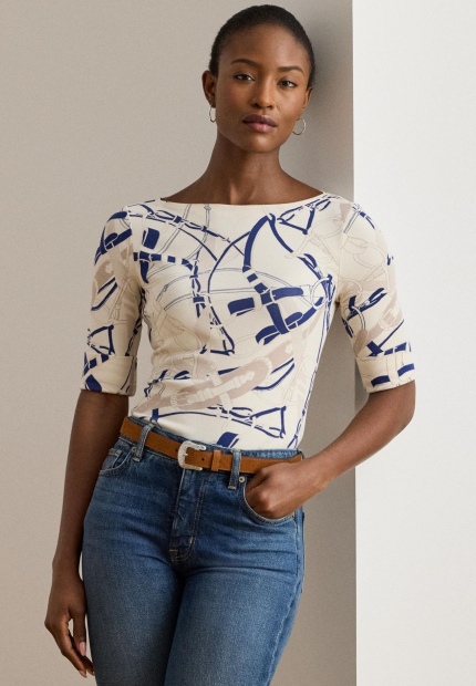 Жіноча футболка Ralph Lauren 1161038279 (Молочний L)