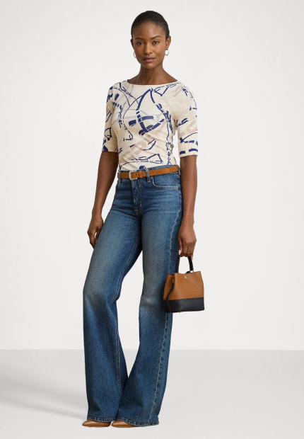 Жіноча футболка Ralph Lauren 1161038279 (Молочний L)