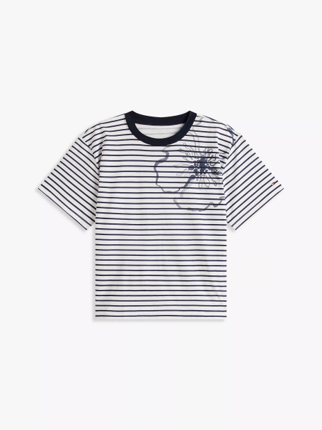 Футболка Tommy Hilfiger в смужку 1161081321 (Білий M)