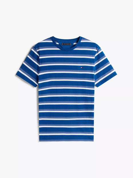 Мужская футболка Tommy Hilfiger в полоску 1161147202 (Синий/Белый M)