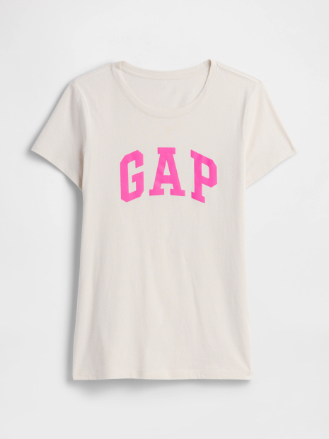Женская футболка GAP с логотипом 1161171124 (Молочный XL)