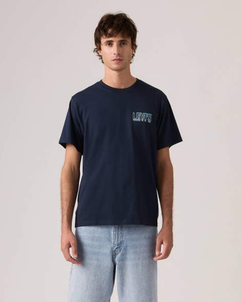 Футболка Levi's с принтом 1161188503 (Синий M)