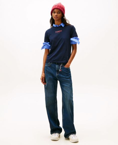 Футболка Tommy Hilfiger з логотипом 1161207063 (Синій L)