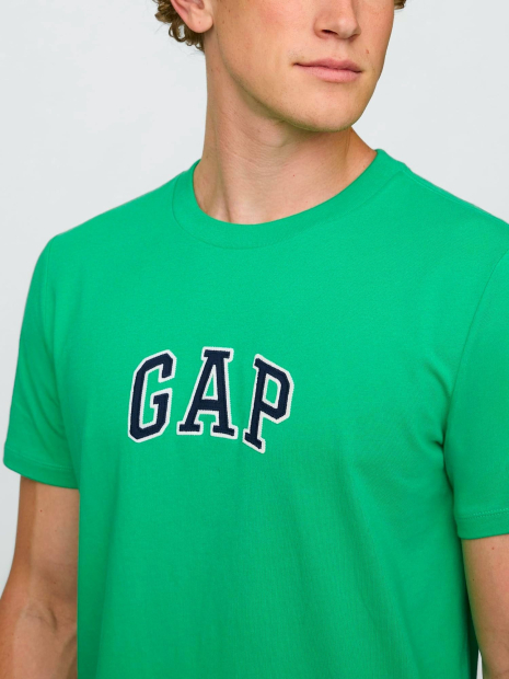 Футболка мужская GAP с логотипом 1161207873 (Зеленый XXL)