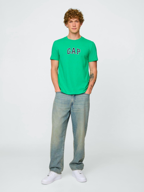 Футболка мужская GAP с логотипом 1161207873 (Зеленый XXL)