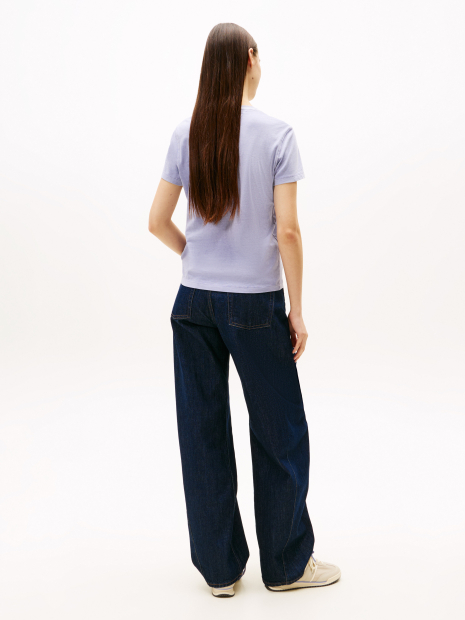 Футболка Tommy Hilfiger з логотипом 1161210646 (бузковий M)